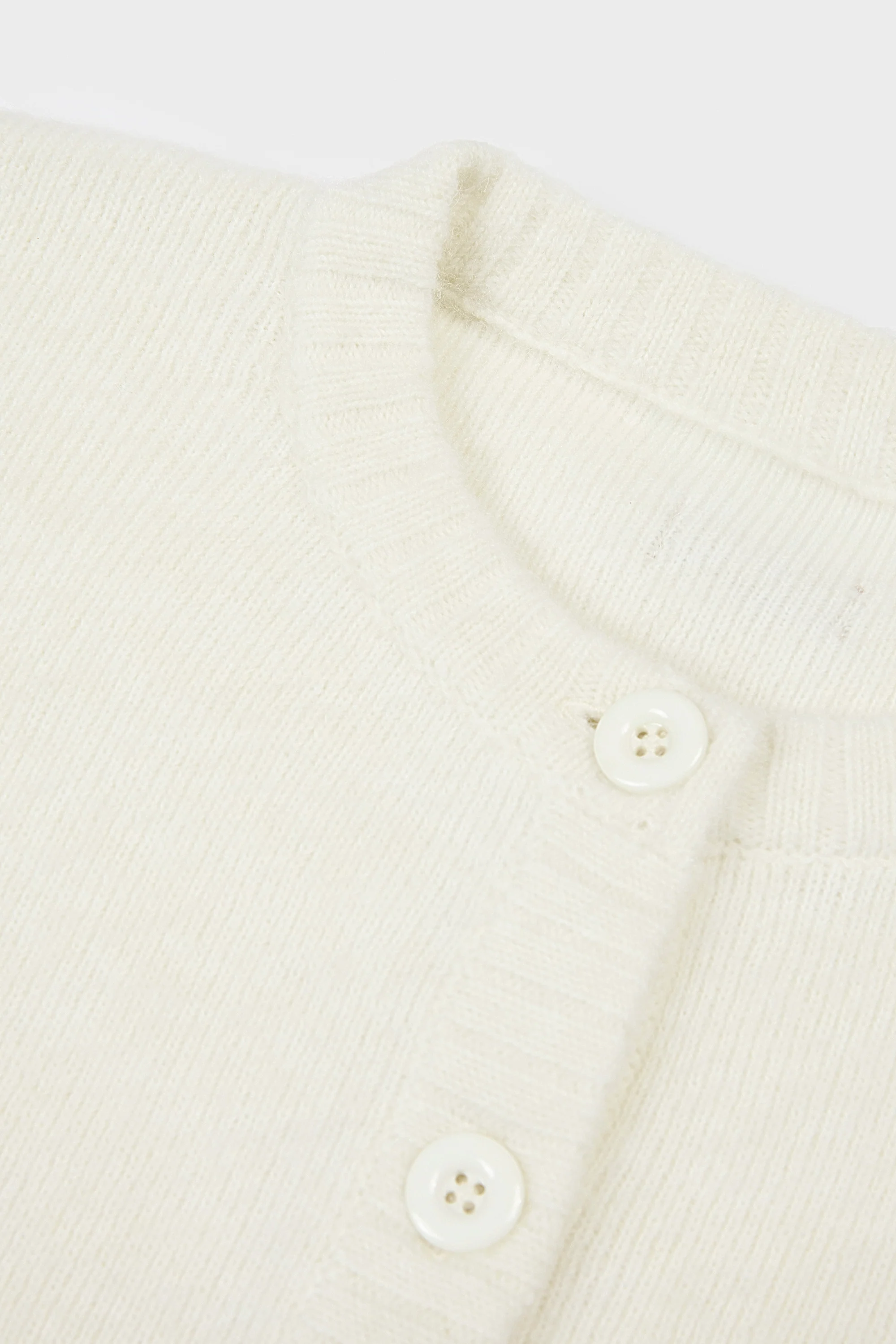 Knit Cropped Cardigan in Ivory - Image 5