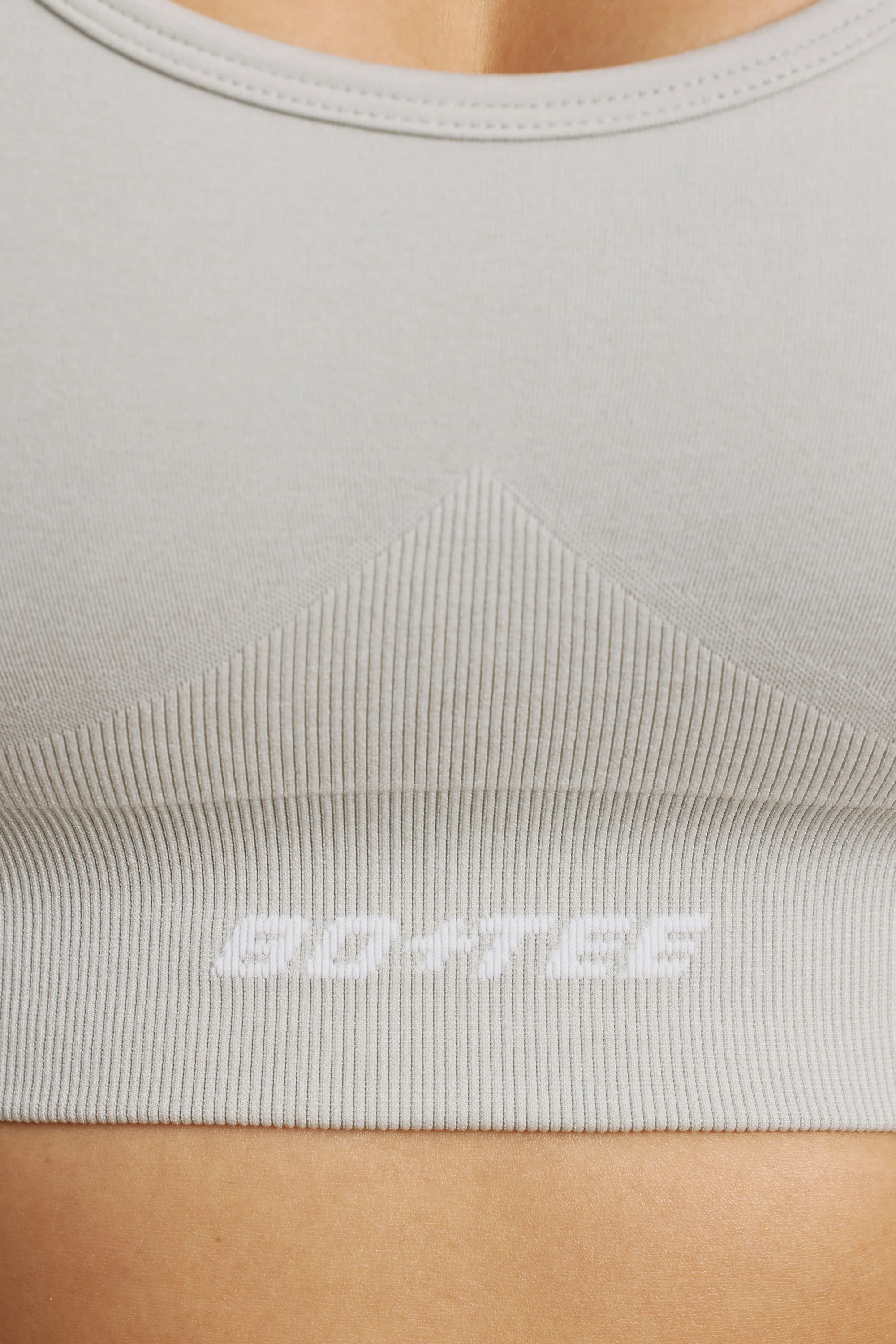 Define Luxe Halterneck Sports Bra in Grey - Image 4