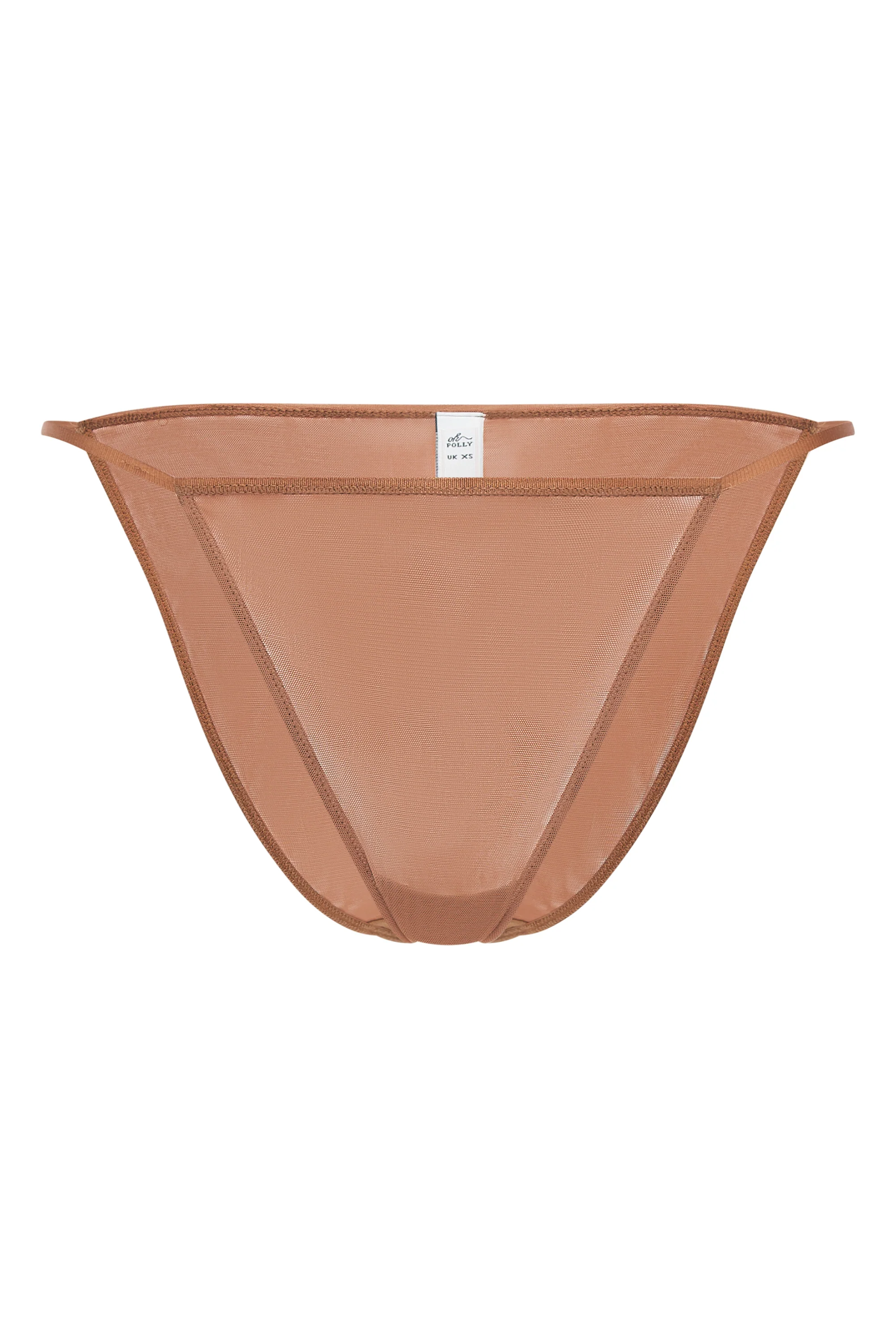 Soft Mesh String Bikini in Honey - Image 2