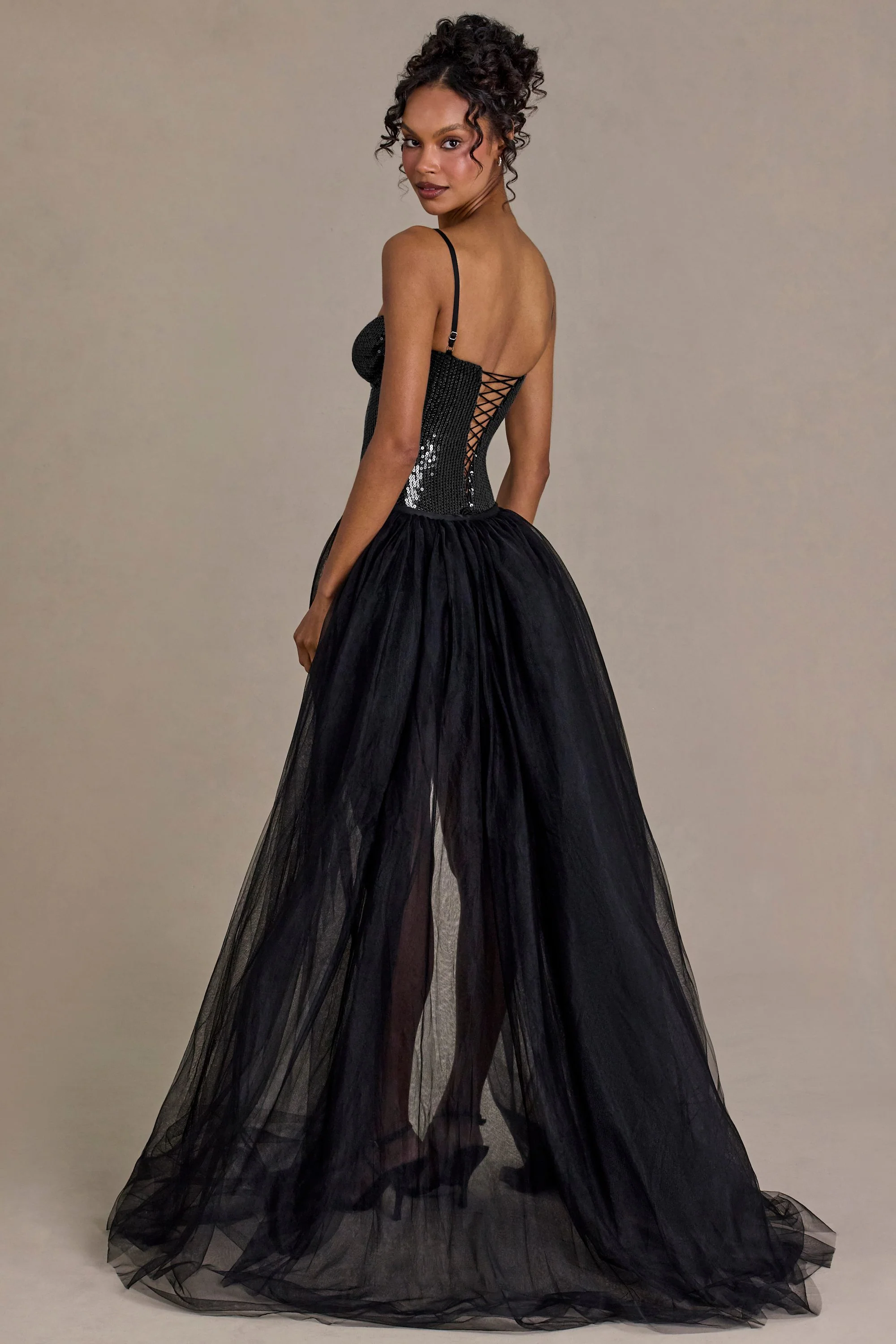 Premium Tulle Skirt in Black - Image 2