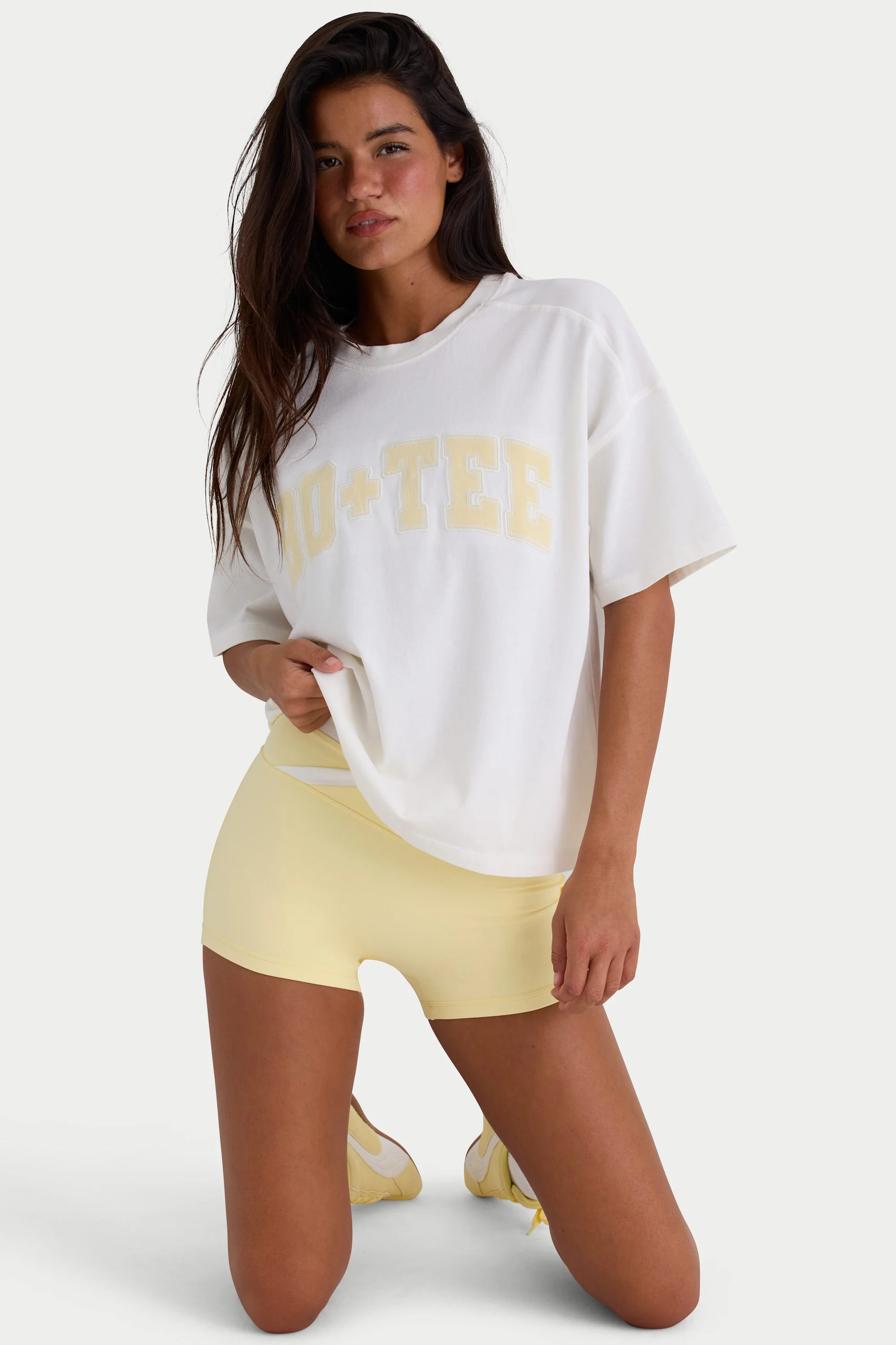 Oversized Cotton-Jersey T-Shirt in White - Image 4