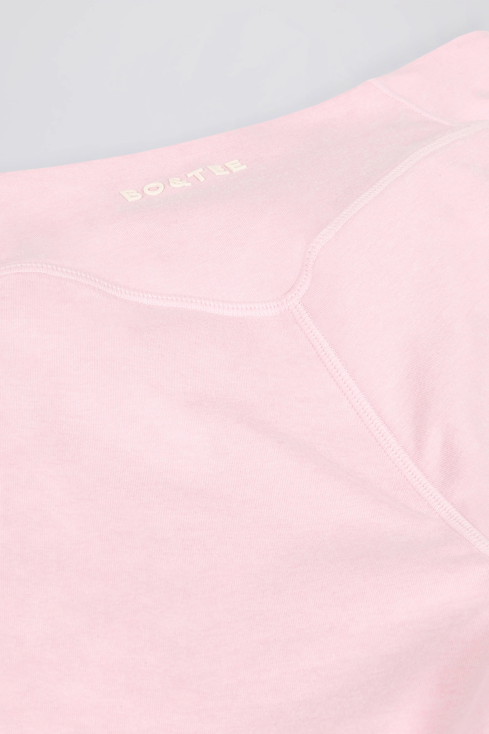 Brushed Jersey Ruched Mid-Rise Leggings in Pale Pink Marl - Image 8